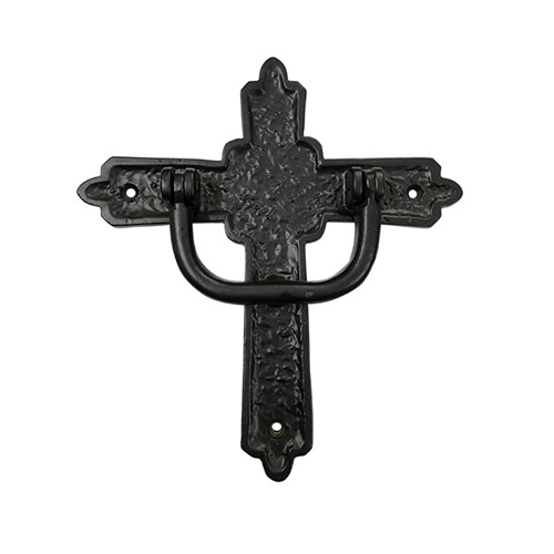 "Cross" Antique Cast Iron Door Knocker